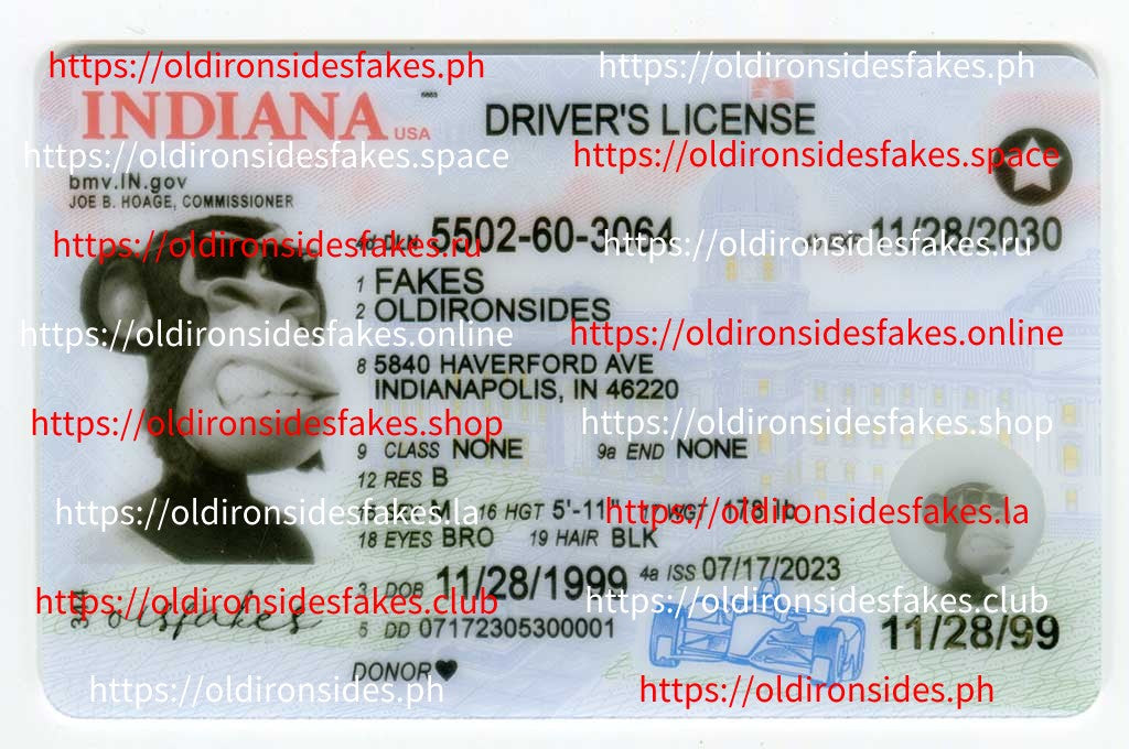 Indiana Driver License(New IN 2022 PolyCard)