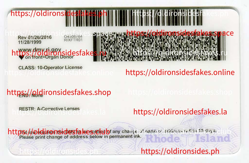 Rhode Island Driver License(New RI)