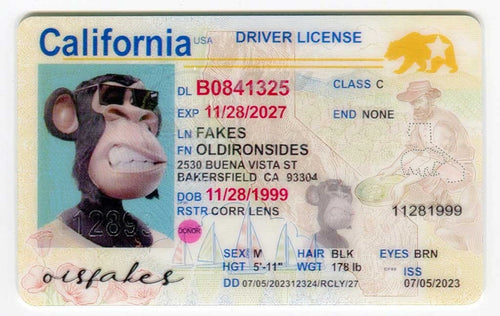 California Driver License(New CA O21)